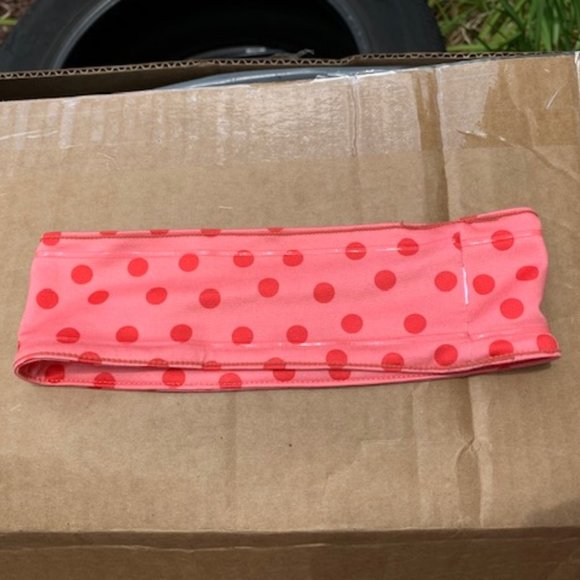 Nike salmon headband with polka dots - Picture 2 of 4